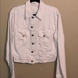 White Brandy Melville Jean Jacket